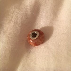 Sunstone charm pendant 925